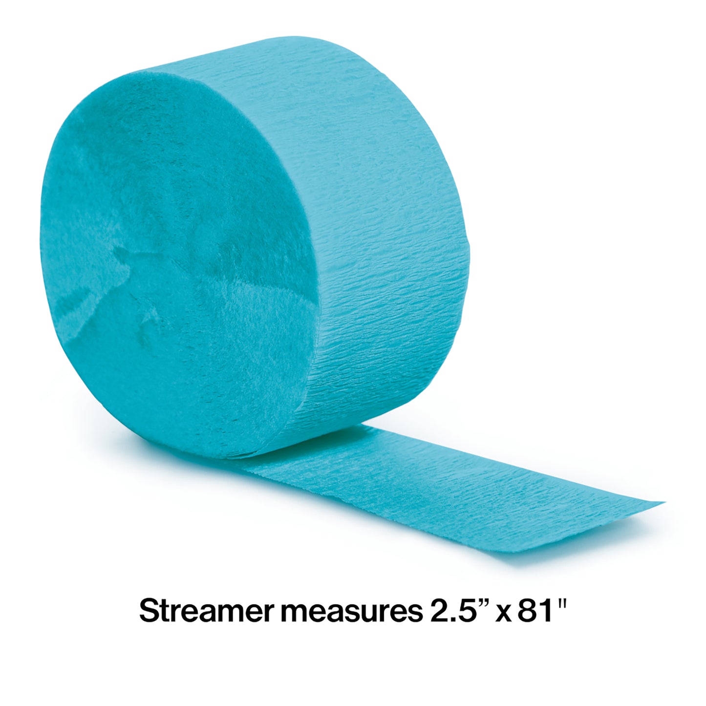 Bermuda Blue Crepe Streamer 12 ct