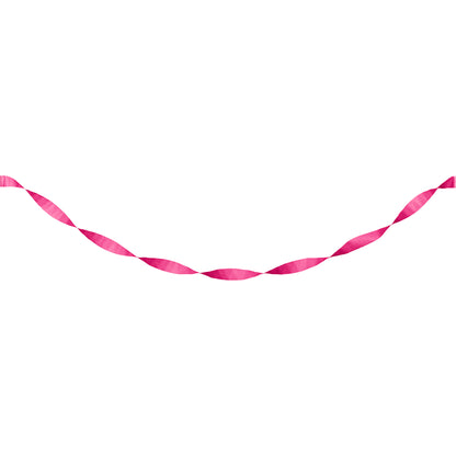 Hot Magenta Crepe Streamer 12 ct