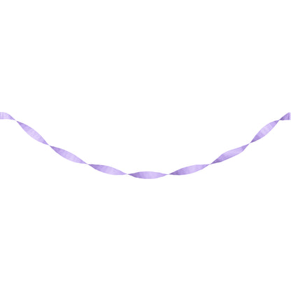 Luscious Lavender Crepe Streamer 12 ct