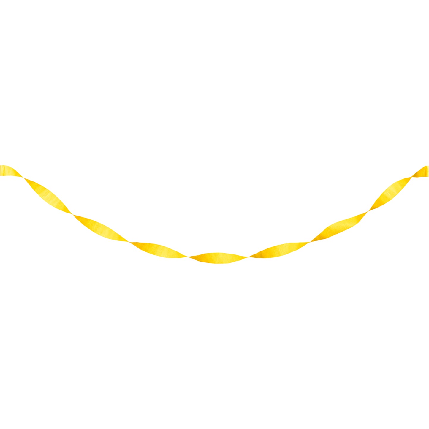 School Bus Yellow Crepe Streamer 12 ct