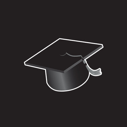 Graduation Card Boxes Black 6 ct