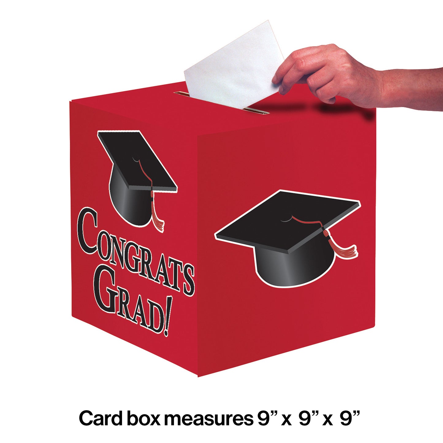 Graduation Card Boxes Red 6 ct