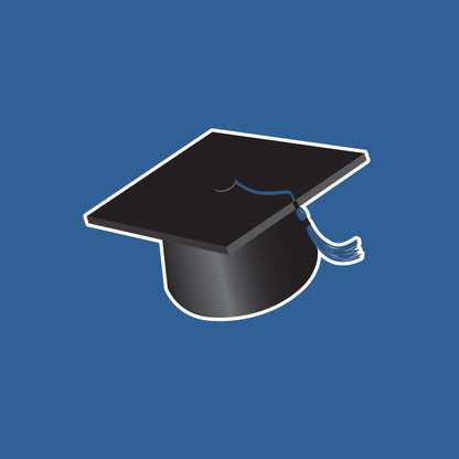 Graduation Card Boxes, Blue 6 ct