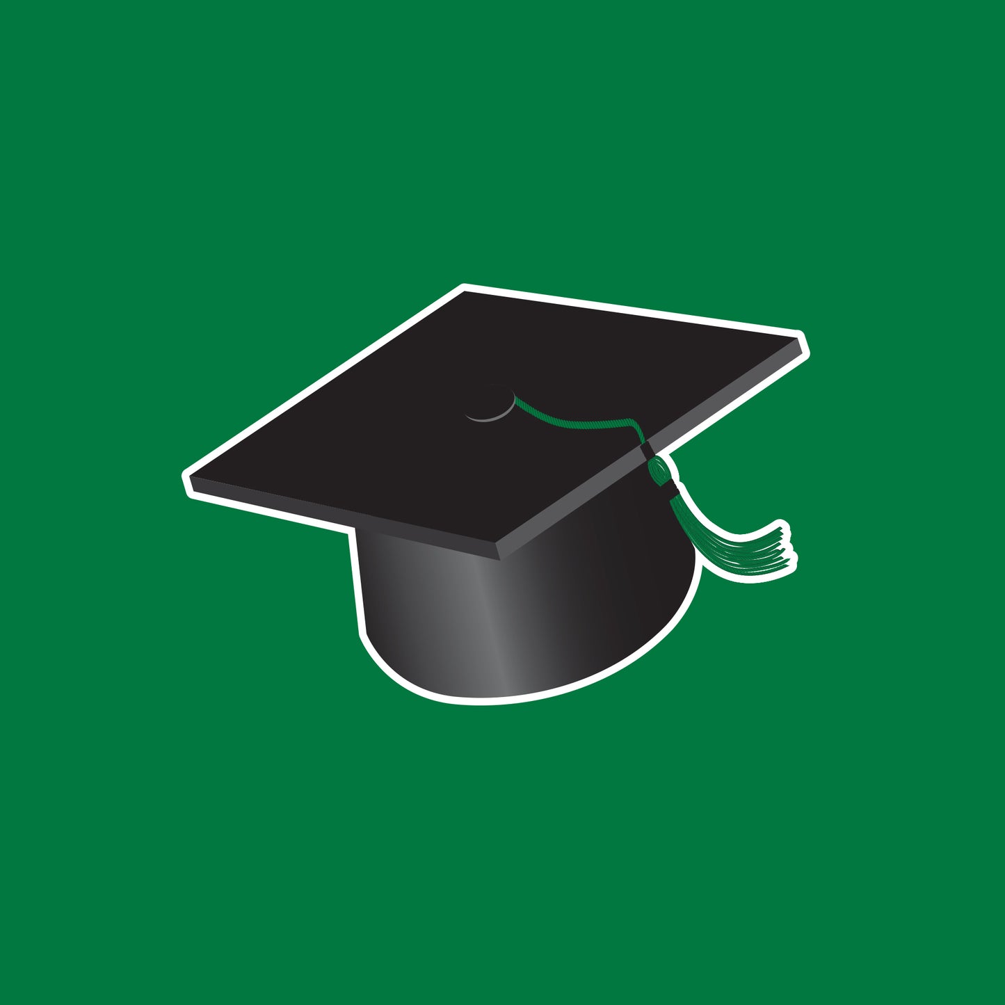 Graduation Card Boxes Green 6 ct