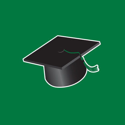 Graduation Card Boxes Green 6 ct