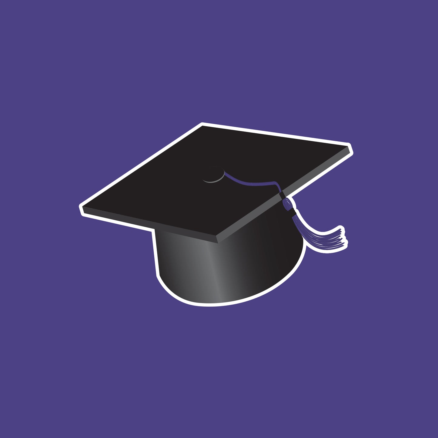 Graduation Card Boxes Purple 6 ct