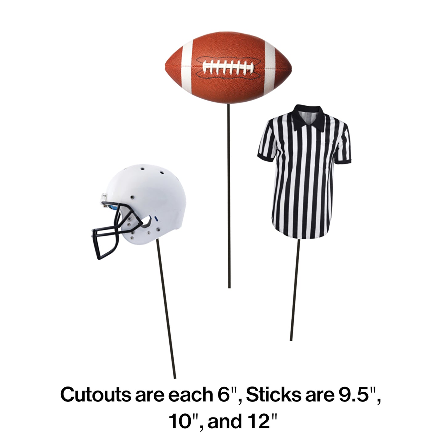 Football DIY Centerpieces Sticks 18 ct