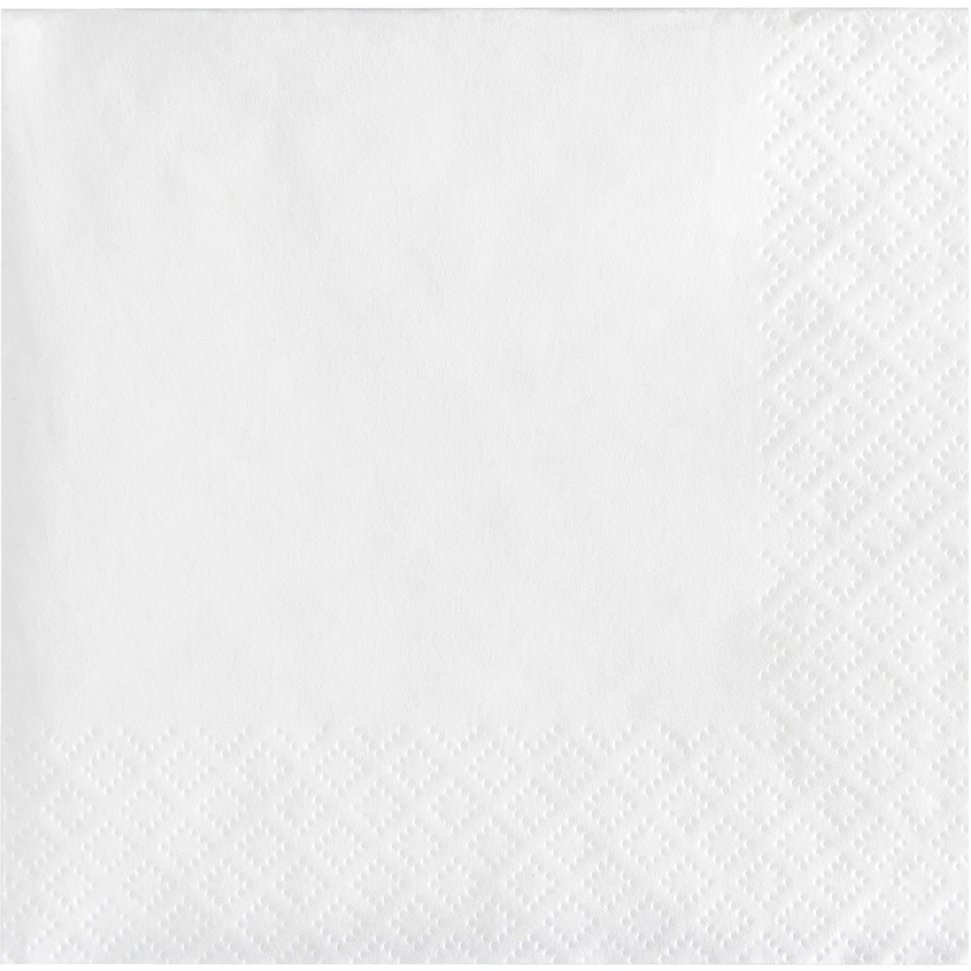 White 2-Ply Beverage Napkins 600 ct