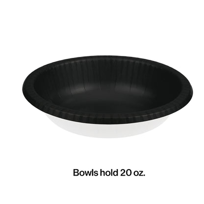 Black Velvet Paper Bowls 200 ct