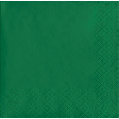 Emerald Green 2-Ply Beverage Napkins 1200 ct