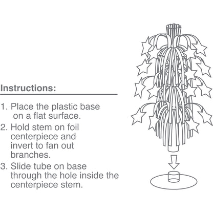 Gold Foil Cascading Centerpieces 6 ct