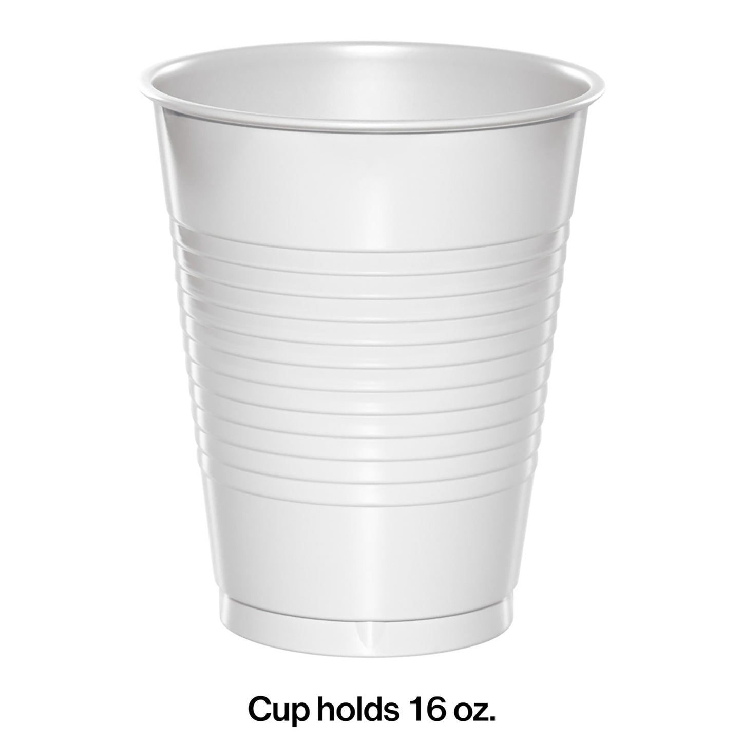 White 16 oz Plastic Cups 240 ct