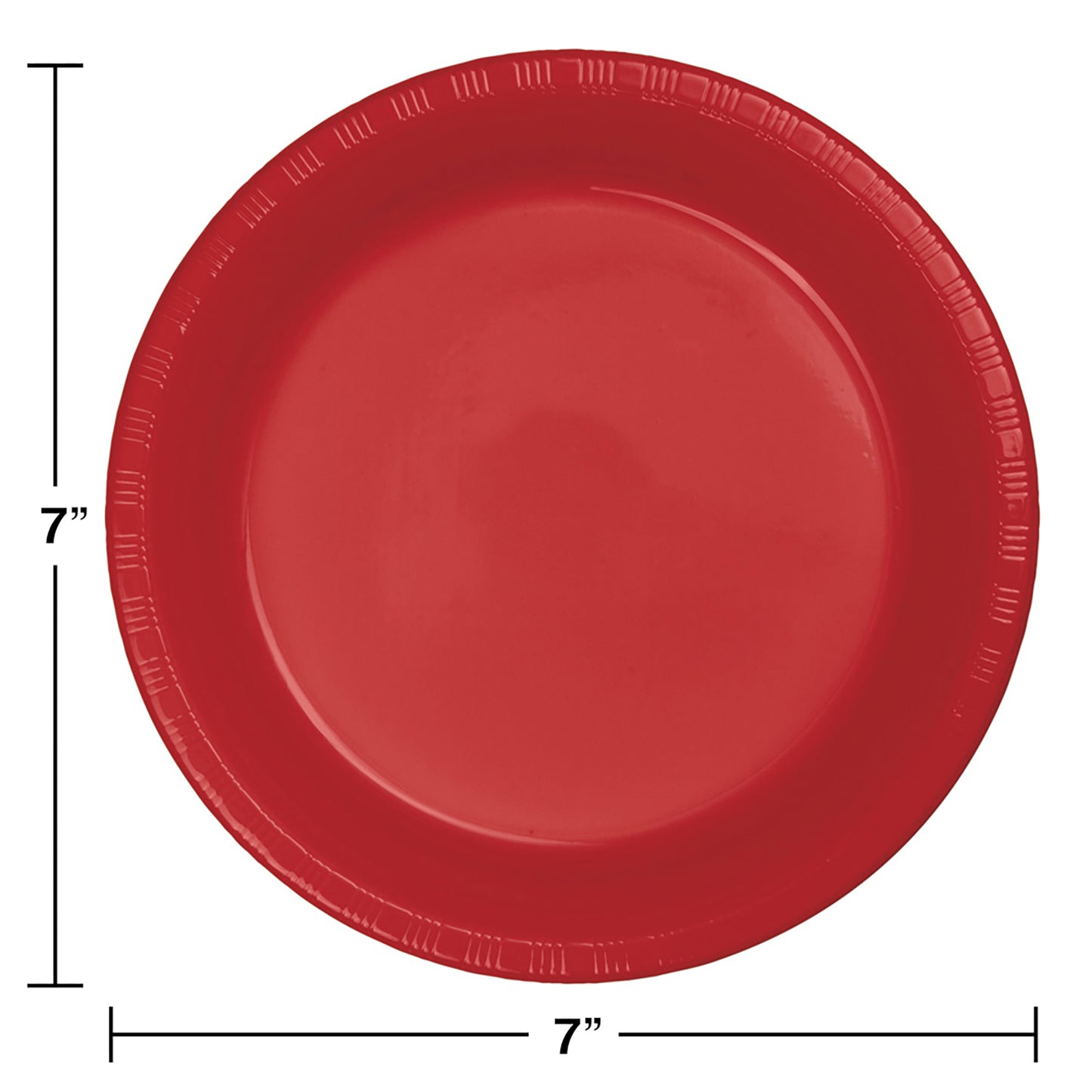 Classic Red Plastic Dessert Plates 240 ct