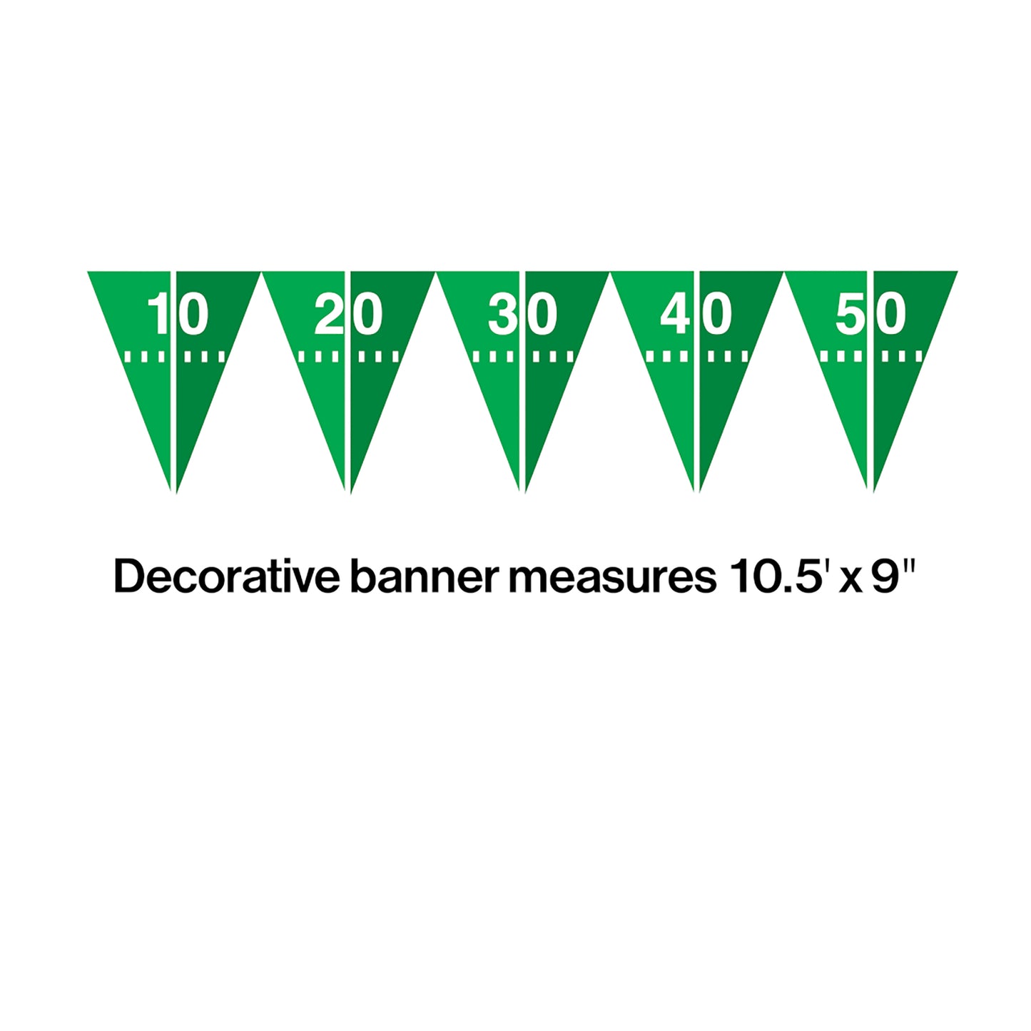Football Field Flag Banners 12 ct