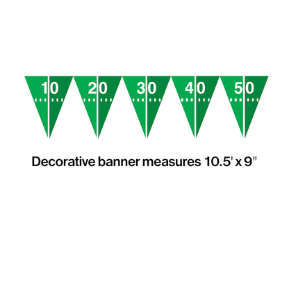 Football Field Flag Banners 12 ct