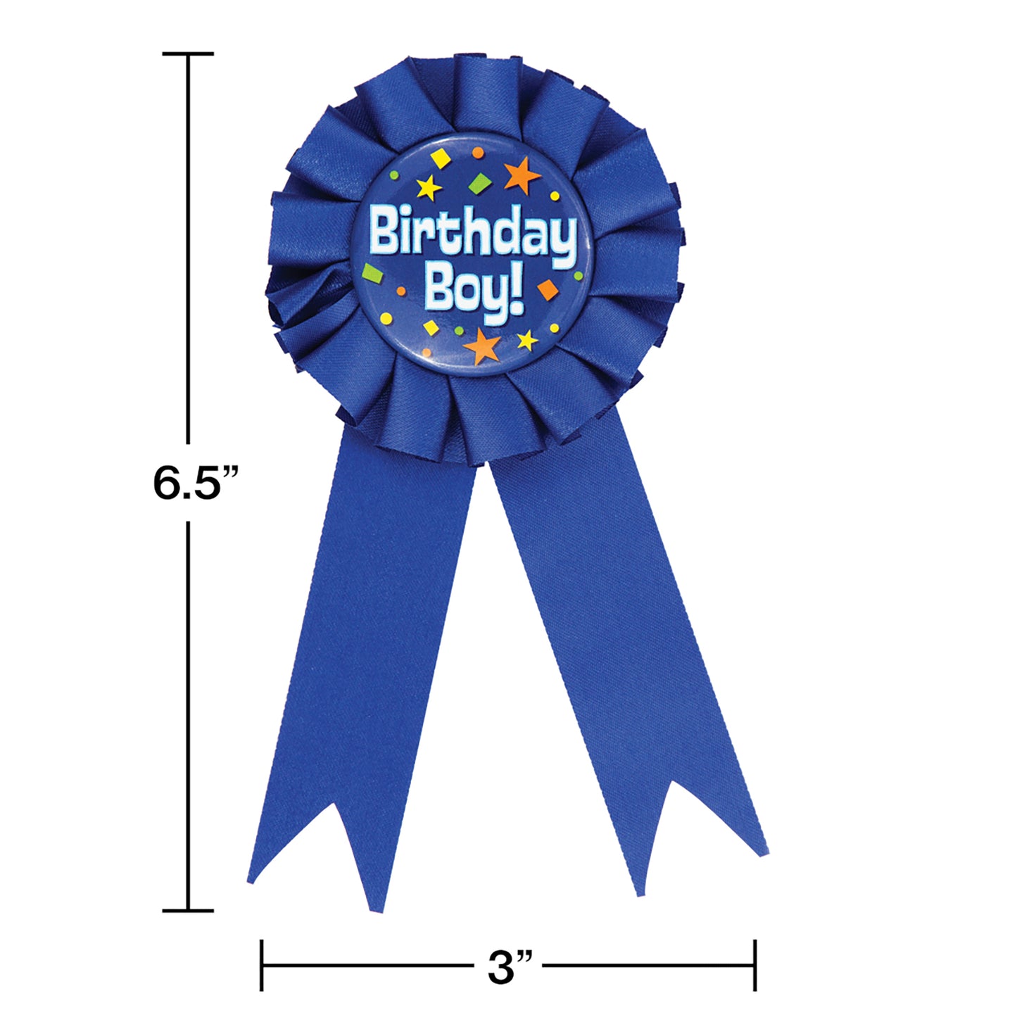 Birthday Boy Award Ribbons 12 ct