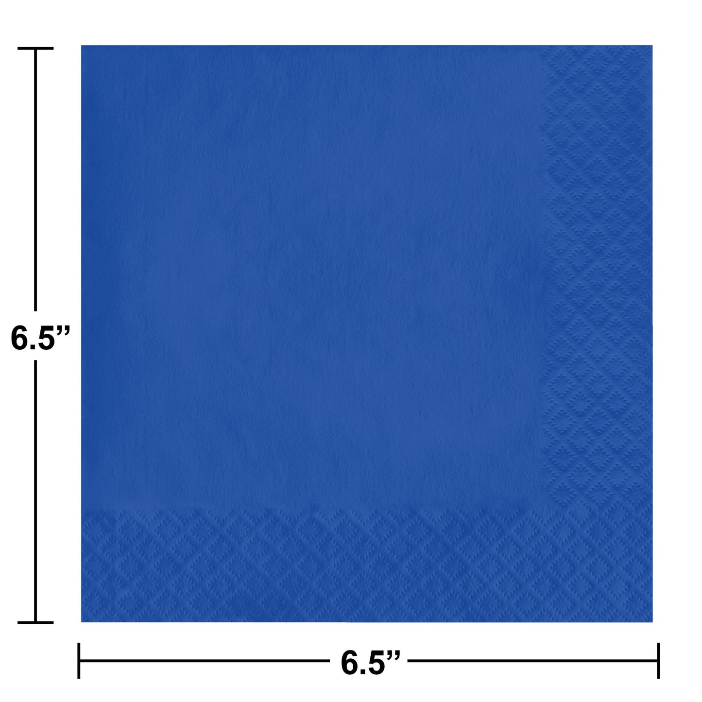 Value Friendly Cobalt Blue Luncheon Napkins 240 ct Dimension Image