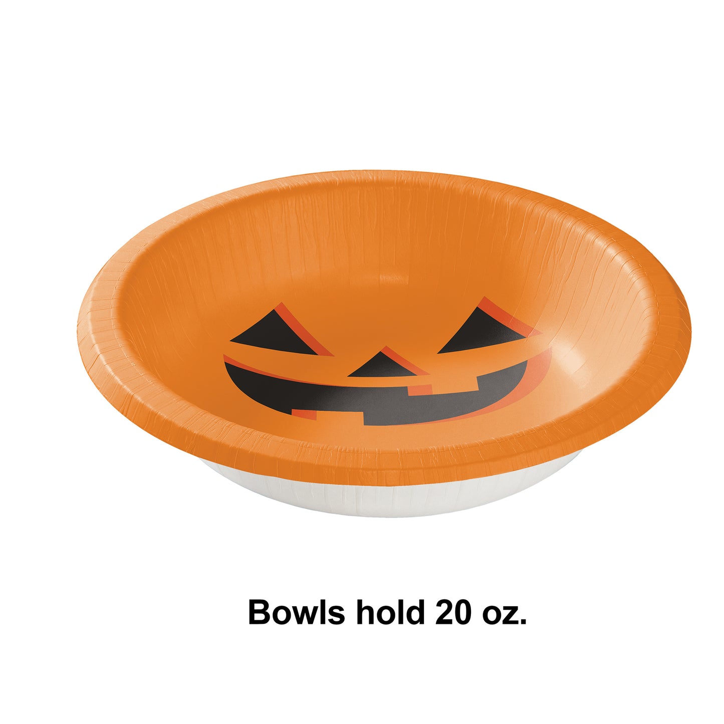Halloween Pumpkin 20 oz Paper Bowls 96 ct