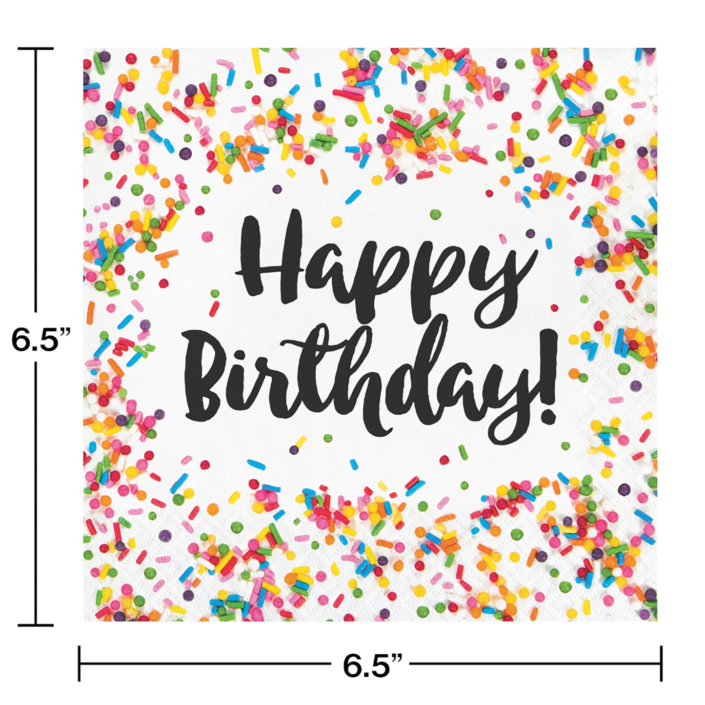 Confetti Sprinkles Birthday Luncheon Napkins 192 ct