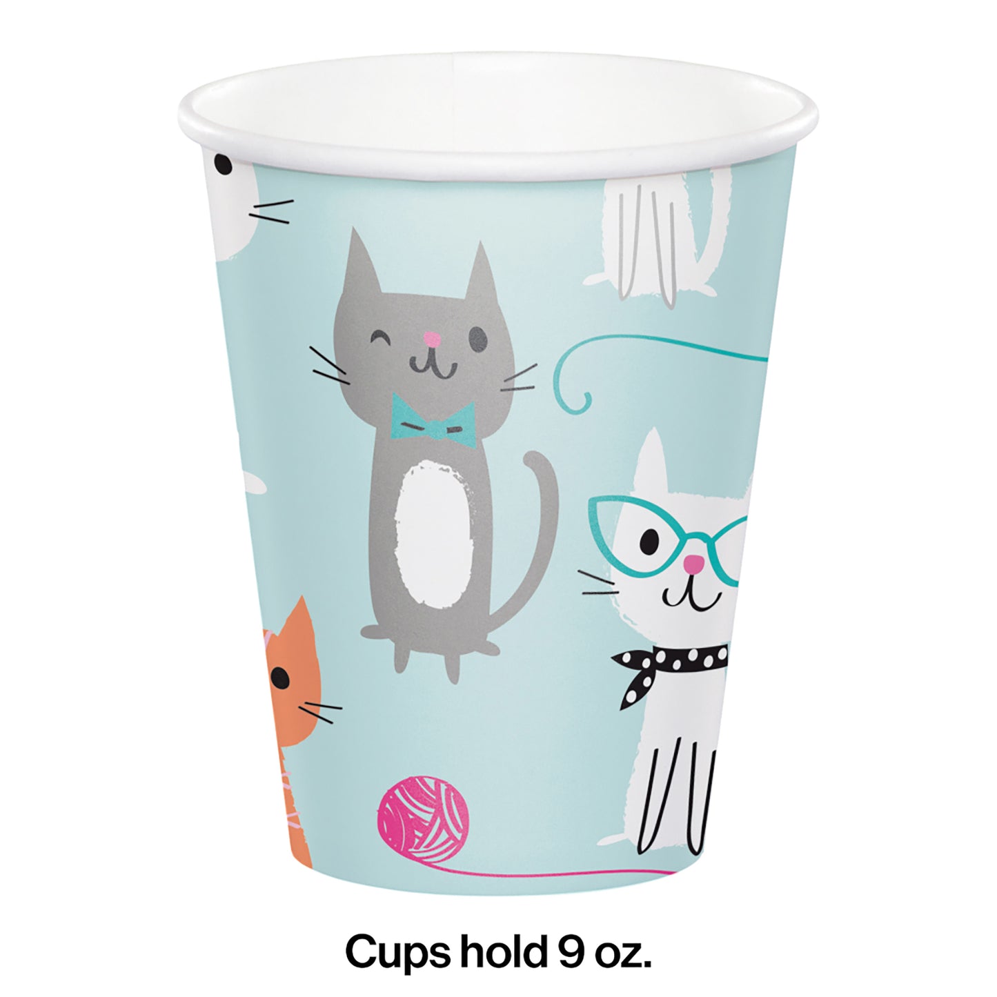 Cat Party 9 oz Cups 96 ct