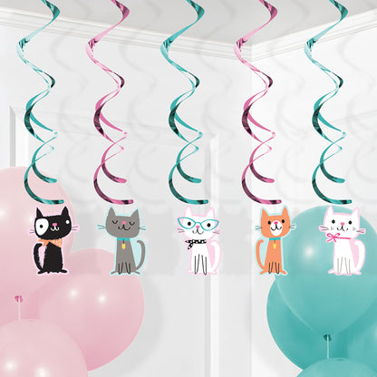 Cat Party Dizzy Danglers 30 ct