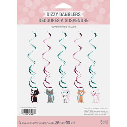 Cat Party Dizzy Danglers 30 ct
