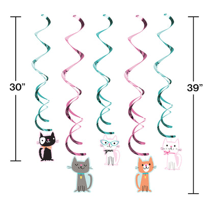 Cat Party Dizzy Danglers 30 ct