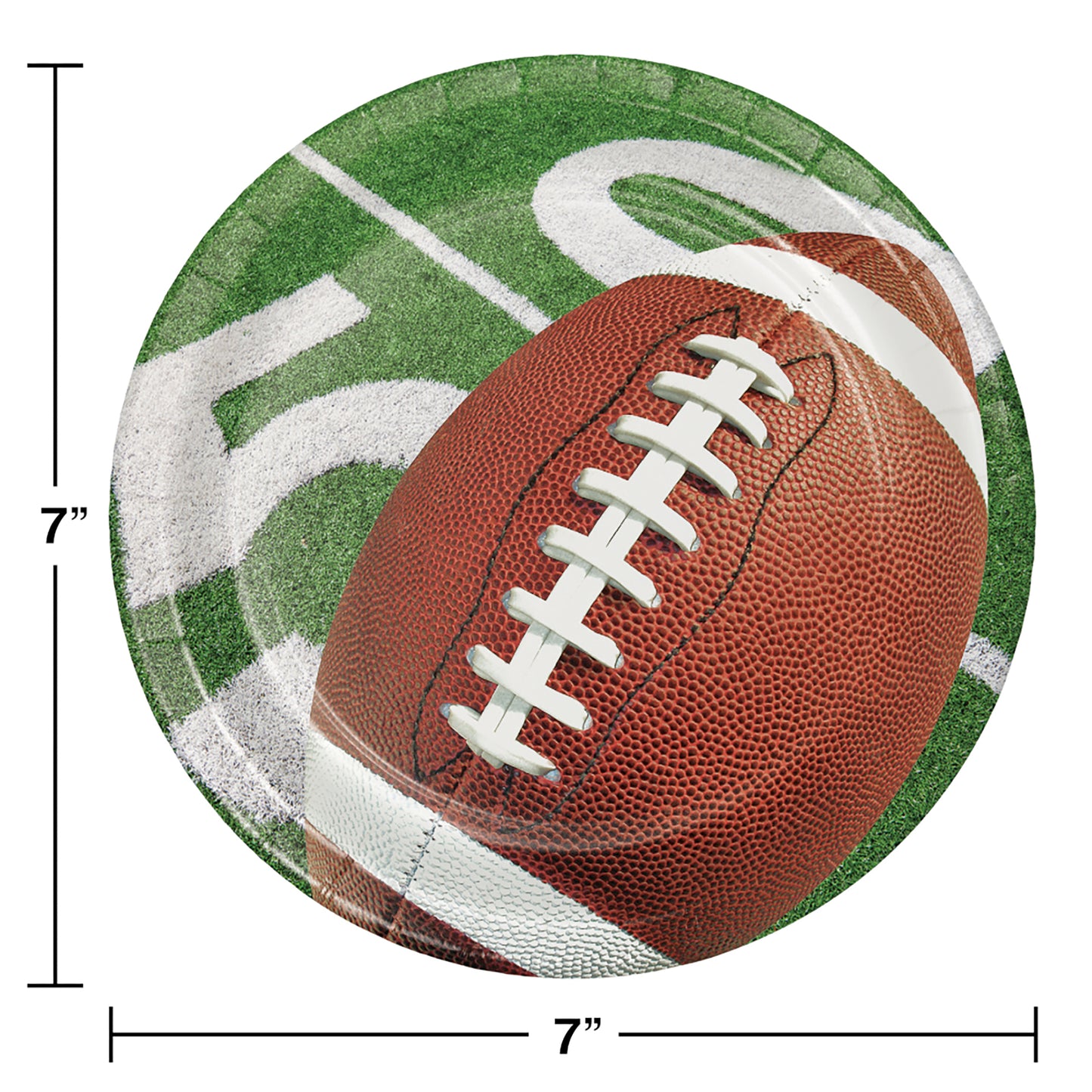 Football Party Dessert Plates 96 ct