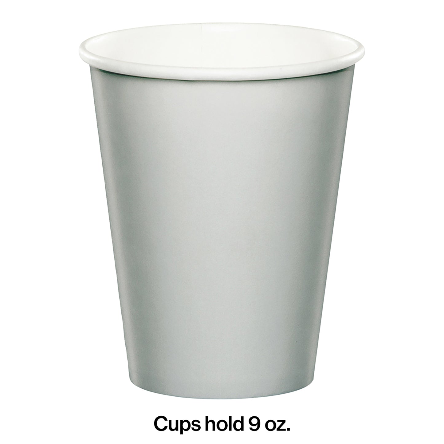 Value Friendly Shimmering Silver 9 oz Hot & Cold Cups 96 ct