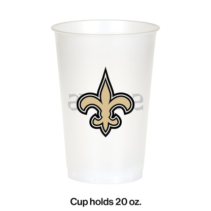 New Orleans Saints 20 oz Plastic Cups 96 ct