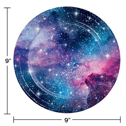 Galaxy Party Dinner Plates 96 ct