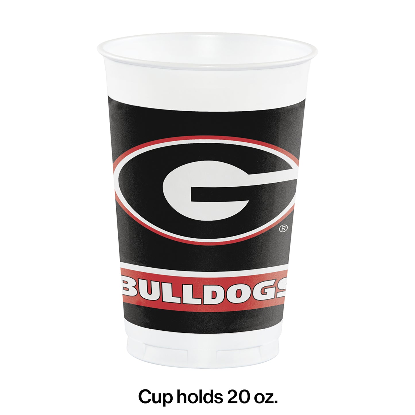University of Georgia 20 oz Plastic Cups 96 ct