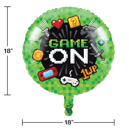 Video Games Party Mylar Balloons 10 ct