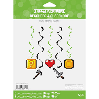 Video Games Party Dizzy Danglers 30 ct