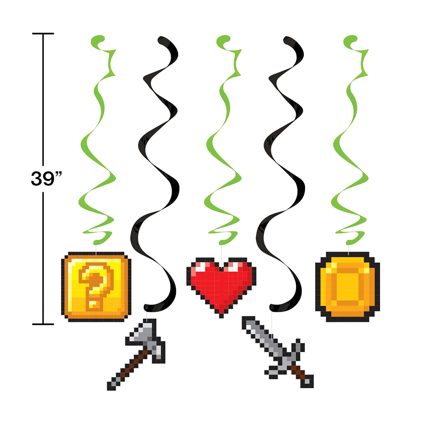 Video Games Party Dizzy Danglers 30 ct