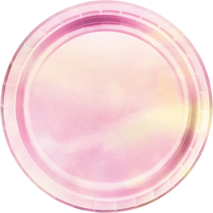 Iridescent Party Dessert Plates 96 ct