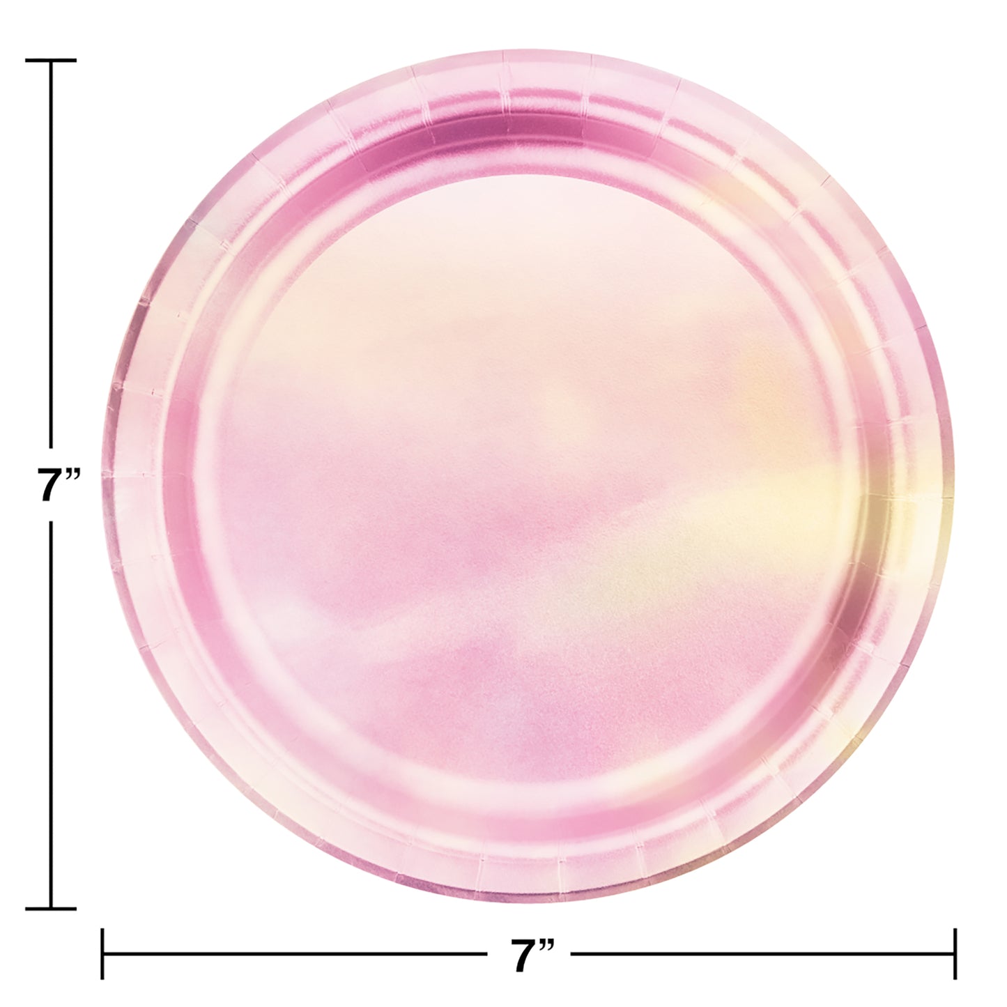 Iridescent Party Dessert Plates 96 ct
