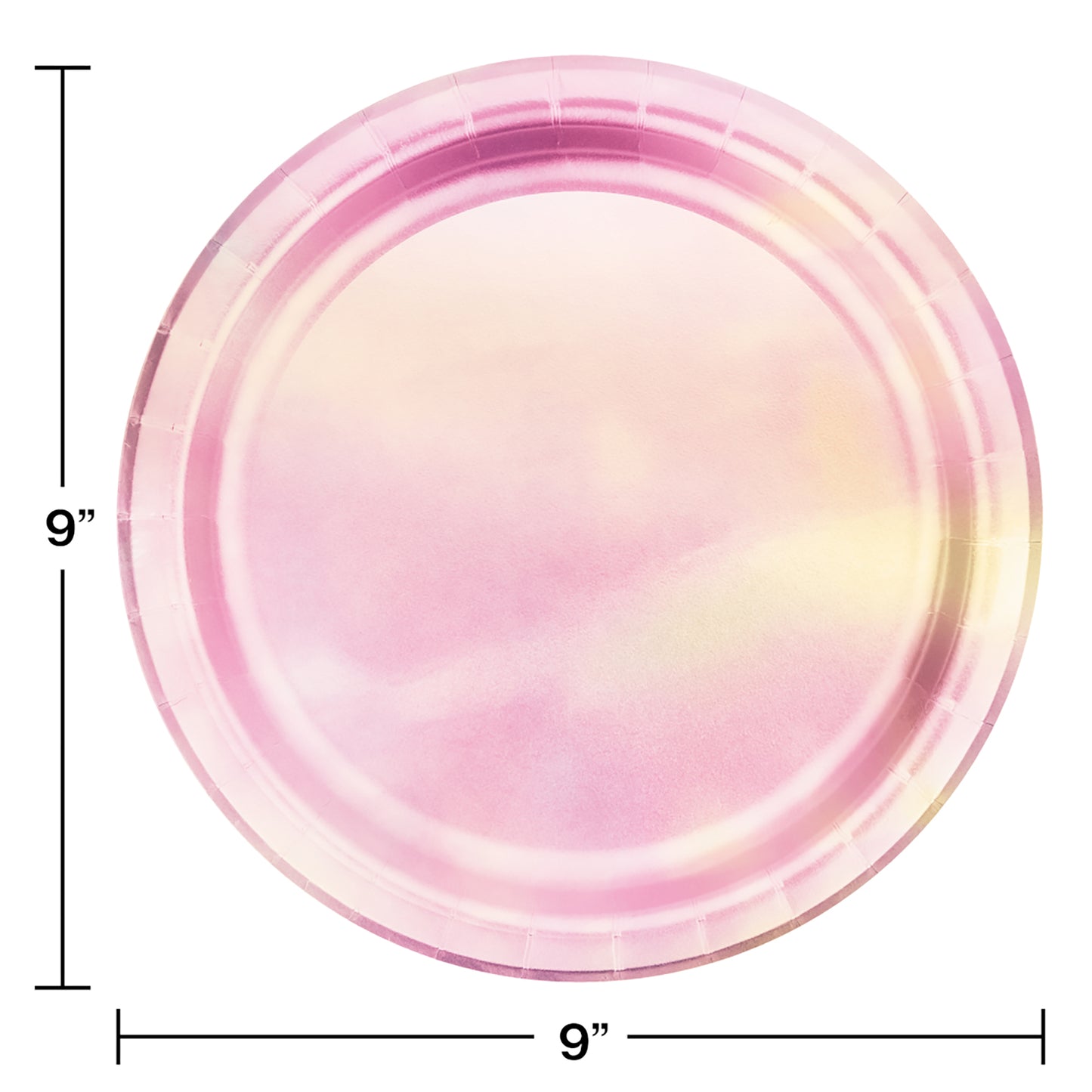 Iridescent Party Dinner Plates 96 ct