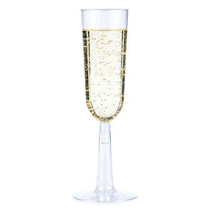 7 oz Plastic Champagne Flutes 48 ct