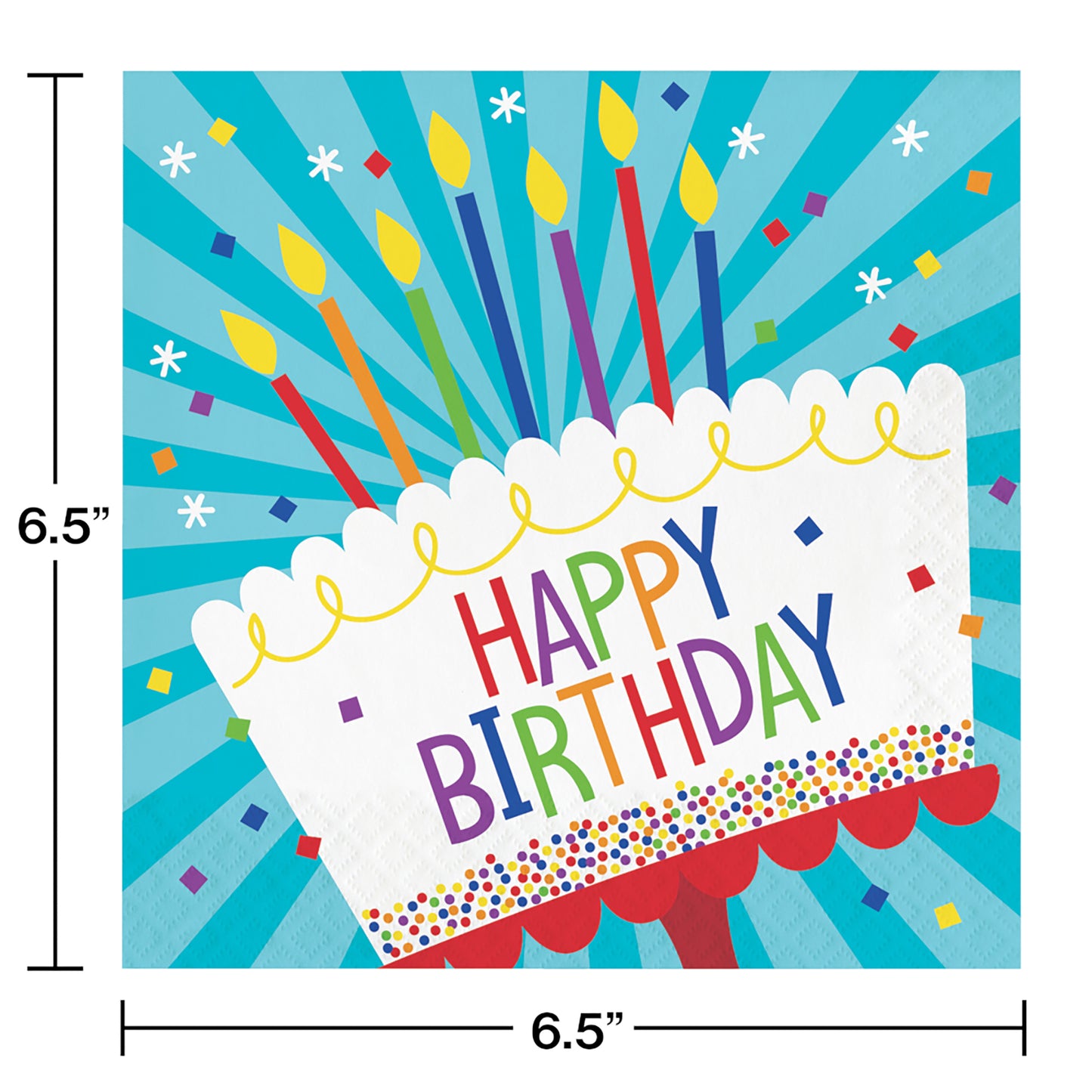 Cake Birthday Luncheon Napkins 192 ct
