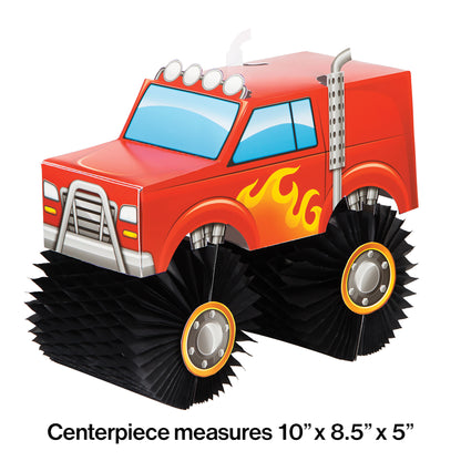 Monster Truck Centerpieces 6 ct