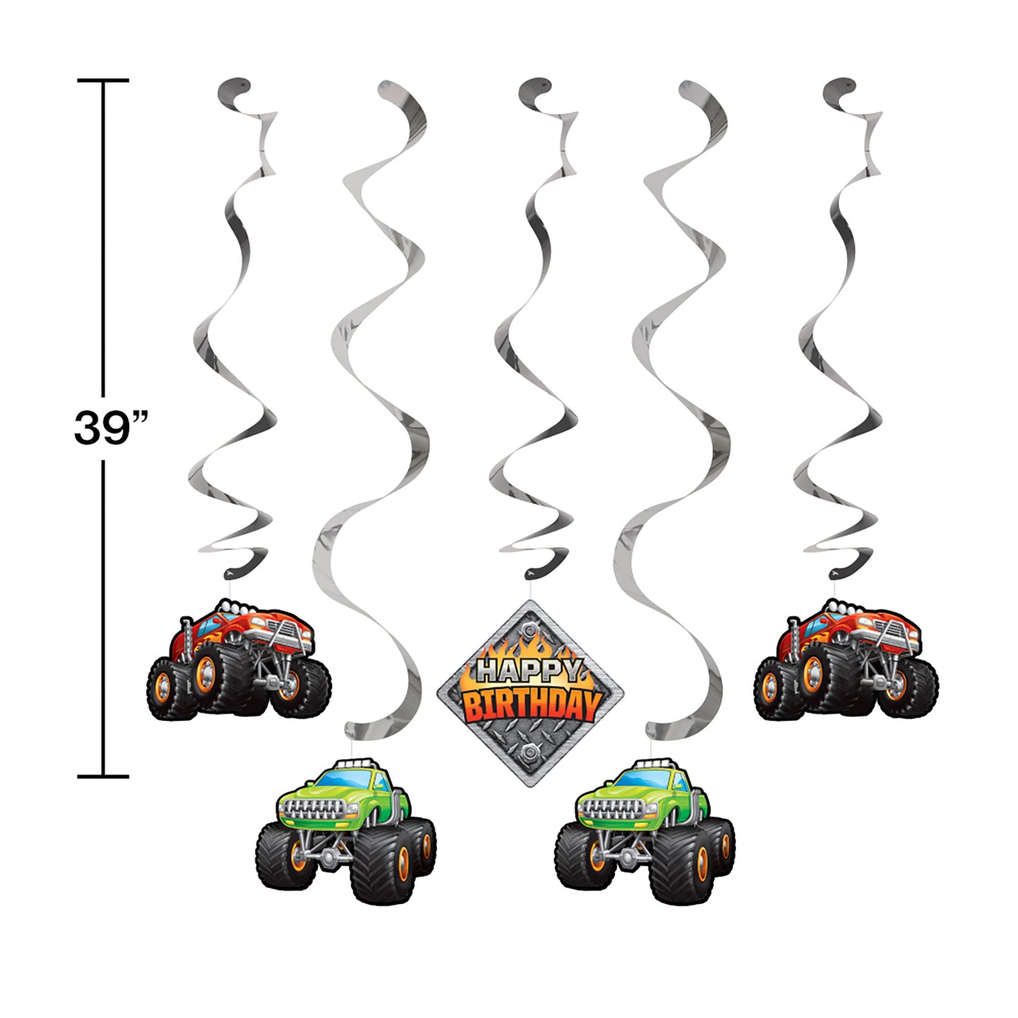 Monster Truck Dizzy Danglers 30 ct