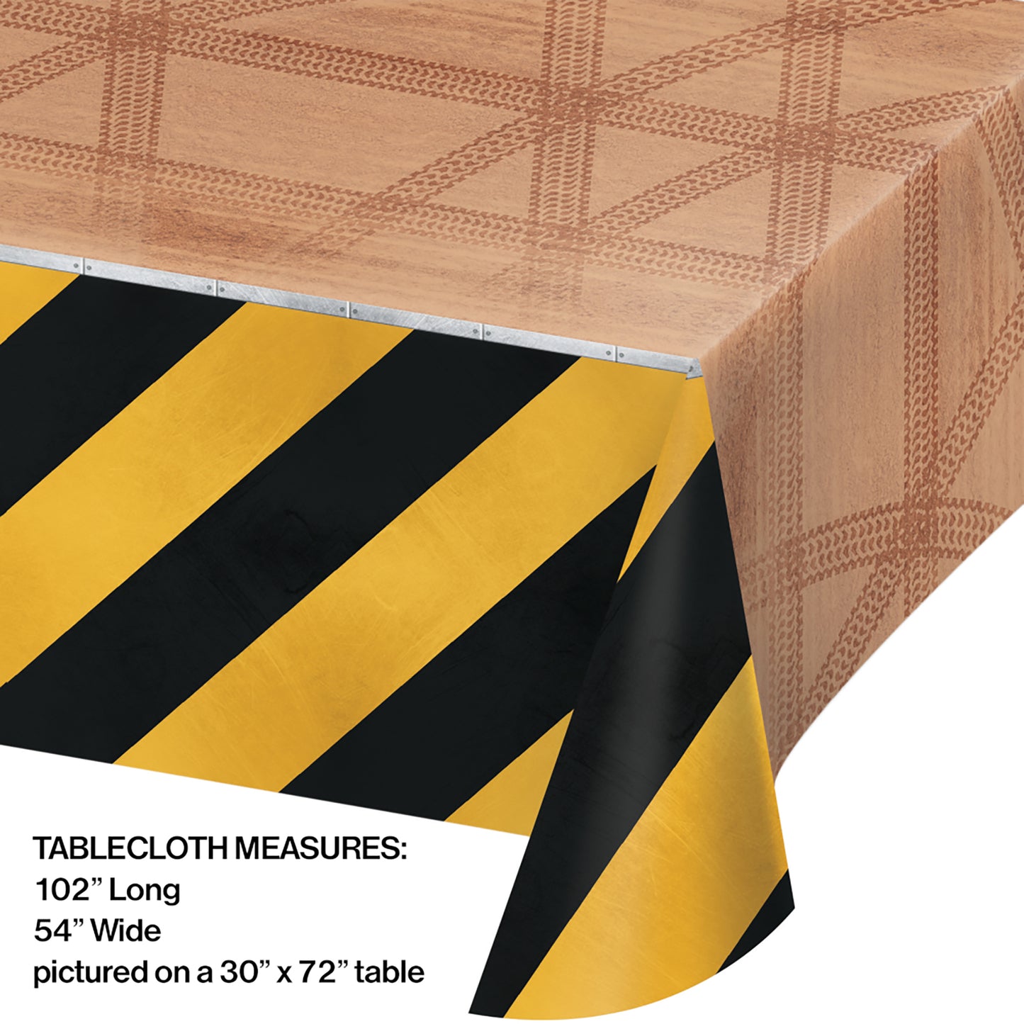 Big Dig Construction Plastic Tablecloths 6 ct