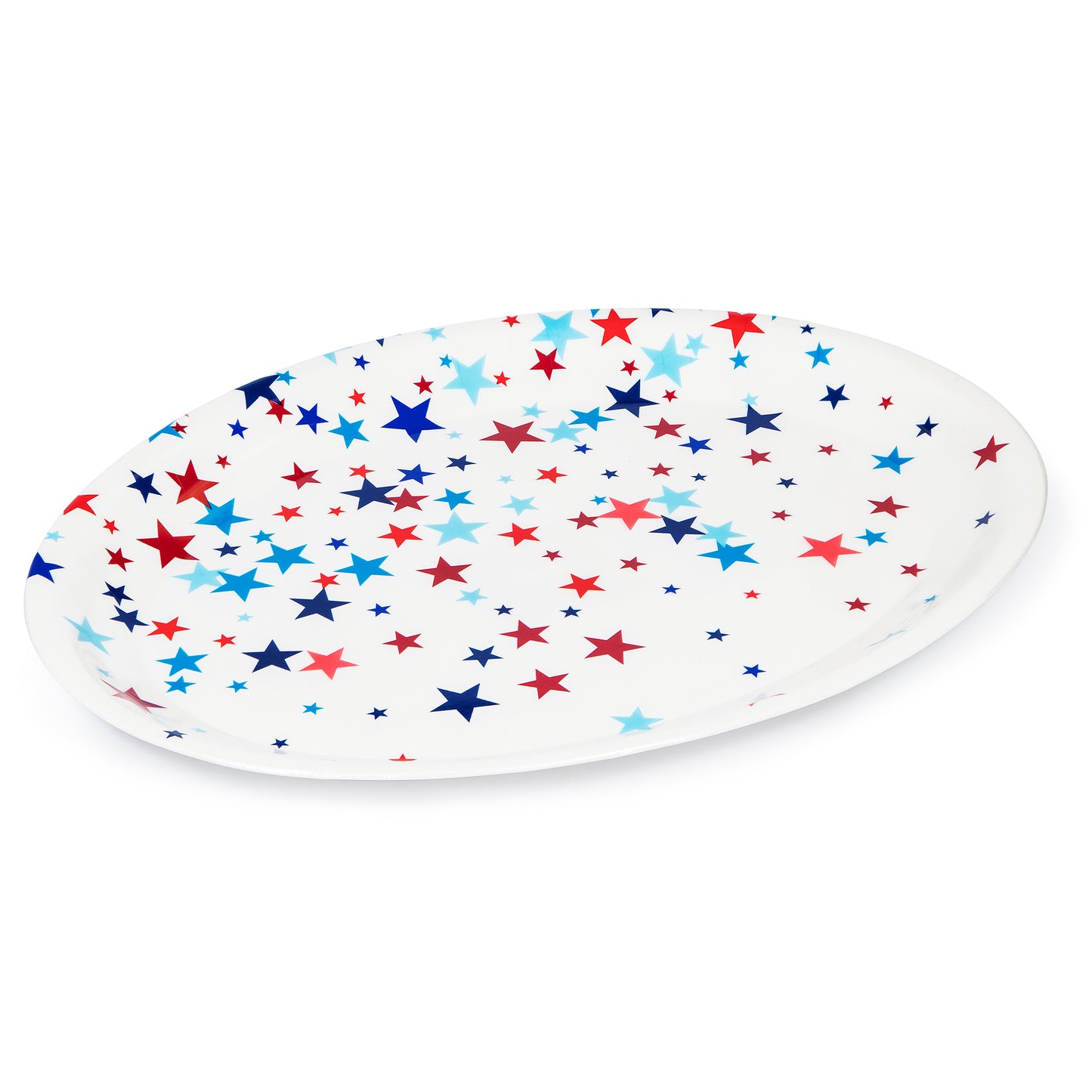 Patriotic Fourth of July Plastic Trays 12 ct