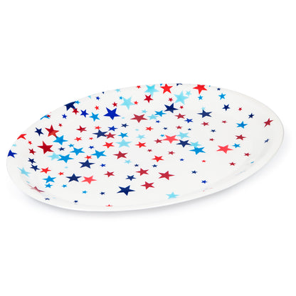 Patriotic Fourth of July Plastic Trays 12 ct