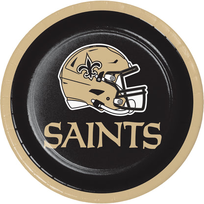 New Orleans Saints Dessert Plates 96 ct
