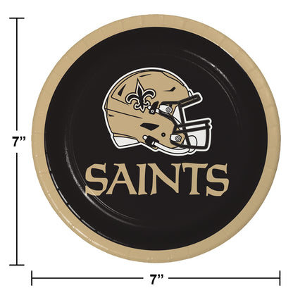 New Orleans Saints Dessert Plates 96 ct