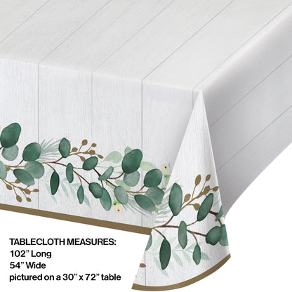 Eucalyptus Paper Tablecloths 6 ct