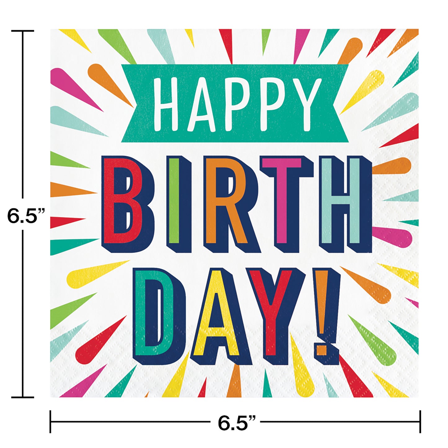 Birthday Burst Luncheon Napkins 192 ct