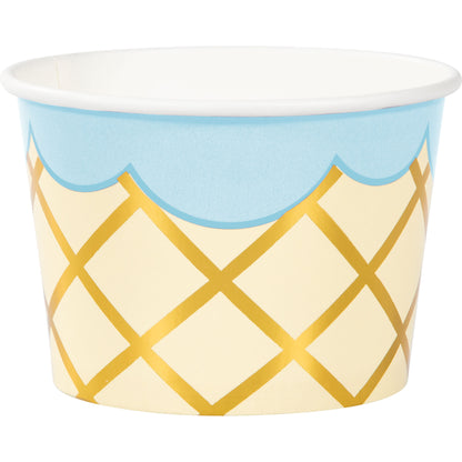 Ice Cream Party Treat Cups with Spoons 96 ct